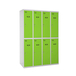 Vestiaire métallique monté 1800x1200x500 - Gris/Vert - SIMON RACK - 8425437068584
