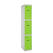 Vestiaire métallique monté 1800x300x500 - Gris/Vert - SIMON RACK - 8425437068669