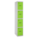 Vestiaire métallique monté 1800x300x500 - Gris/Vert - SIMON RACK - 8425437068737