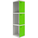 Vestiaire métallique 1800x300x500 - Gris/Vert - SIMON RACK - 8425437068881