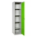 Vestiaire métallique 1800x400x400 - 4 niveaux Gris/Vert - SIMON RACK - 8425437069161