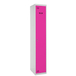 Vestiaire métallique monté 1800x300x500 - 1 niveau Gris/Rose - SIMON RACK - 8425437069178