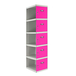 Vestiaire métallique 1800x400x500 - Gris/Rose - SIMON RACK - 8425437069710