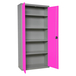Vestiaire métallique monté 1800x1000x400 - 4 niveaux Gris/Rose - SIMON RACK - 8425437069840