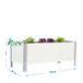 Jardinière extérieure - 410x900x400 - 1 niveau Gris - SIMON RACK - 8425437069925
