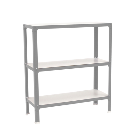 Rayonnage intérieur 900x1000x300 - 3 niveaux Gris/Blanc - SIMON RACK - 8425437069963