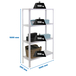 Rayonnage intérieur 1600x1000x300 - 4 niveaux Blanc - SIMON RACK - 8425437070013