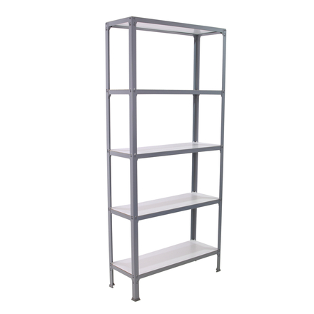 Rayonnage intérieur 1800x1000x300 - 5 niveaux Gris/Blanc - SIMON RACK - 8425437070044