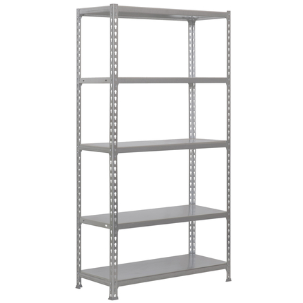 Rayonnage métallique léger sans vis 1800x900x400 - 5 niveaux Gris - SIMON RACK - 8425437070112
