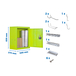 Armoire de rangement - 650x500x275 - Vert - SIMON RACK - 8425437072154
