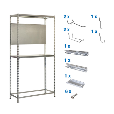 Rayonnage pour garage auto - 2000x1000x400 - Galvanisé - SIMON RACK - 8425437072260