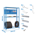 Rayonnage pour garage auto - 2000x1200x400 - Bleu - SIMON RACK - 8425437072307