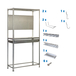 Rayonnage pour garage auto - 2000x1000x400 - Galvanisé - SIMON RACK - 8425437072321