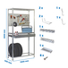 Rayonnage pour garage auto - 2000x1000x400 - Galvanisé - SIMON RACK - 8425437072321