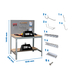 Kit établi Bricolage - 1445x1510x610 - Gris - SIMON RACK - 8425437072437