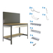 Kit établi Bricolage - 1445x910x610 - Gris - SIMON RACK - 8425437072468