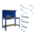 Kit établi Bricolage - 1445x1510x610 - Bleu - SIMON RACK - 8425437072659