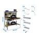 Kit établi Bricolage - 1445x910x610 - Galvanisé/Bois - SIMON RACK - 8425437072697