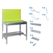 Table de jardin - 1445x900x400 - Vert - SIMON RACK - 8425437072772