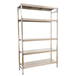 Rayonnage mobile bois-métal léger sans vis 2000x1260x400 - 5 niveaux - SIMON RACK - 8425437073618