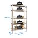 Rayonnage mobile bois-métal léger sans vis 2000x1260x400 - 5 niveaux - SIMON RACK - 8425437073618