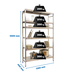 Rayonnage mobile bois-métal léger sans vis 2000x1260x400 - 6 niveaux - SIMON RACK - 8425437073670