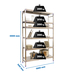 Rayonnage mobile bois-métal léger sans vis 2000x1660x500 - 6 niveaux - SIMON RACK - 8425437073700