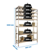 Rayonnage mobile bois-métal léger sans vis 2000x860x500 - 7 niveaux - SIMON RACK - 8425437073724