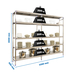 Rayonnage mobile bois-métal léger sans vis 2000x3290x500 - 5 niveaux - SIMON RACK - 8425437073960