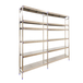 Rayonnage mobile bois-métal léger sans vis 2000x3290x400 - 6 niveaux - SIMON RACK - 8425437073991