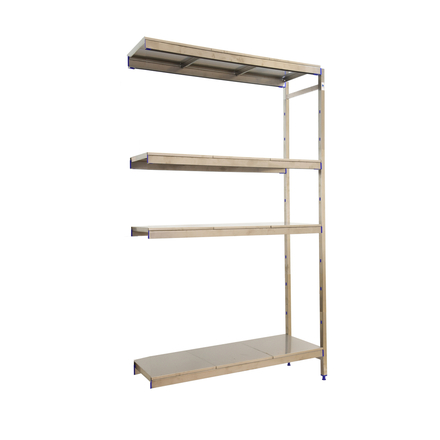 Rayonnage mobile bois-métal léger sans vis 1600x860x500 - 4 niveaux - SIMON RACK - 8425437074080