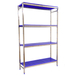 Rayonnage mobile bois-métal léger sans vis 1600x1260x400 - 4 niveaux - SIMON RACK - 8425437074639