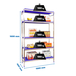 Rayonnage mobile bois-métal léger sans vis 1600x1660x400 - 5 niveaux - SIMON RACK - 8425437074714