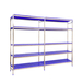 Rayonnage mobile bois-métal léger sans vis 1600x3290x500 - 5 niveaux - SIMON RACK - 8425437075162