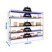 Rayonnage mobile bois-métal léger sans vis 2000x3290x500 - 5 niveaux - SIMON RACK - 8425437075285