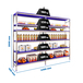 Rayonnage mobile bois-métal léger sans vis 2000x2490x400 - 6 niveaux - SIMON RACK - 8425437075292