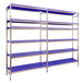 Rayonnage mobile bois-métal léger sans vis 2000x2490x500 - 6 niveaux - SIMON RACK - 8425437075308