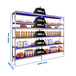 Rayonnage mobile bois-métal léger sans vis 2000x2490x500 - 6 niveaux - SIMON RACK - 8425437075308