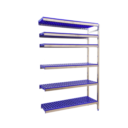 Rayonnage mobile bois-métal léger sans vis 1600x860x400 - 6 niveaux - SIMON RACK - 8425437075513