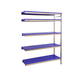 Rayonnage mobile bois-métal léger sans vis 2000x1260x400 - 5 niveaux - SIMON RACK - 8425437075711