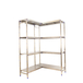 Rayonnage mobile bois-métal léger sans vis 1600x1660x400 - 4 niveaux - SIMON RACK - 8425437075896