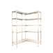 Rayonnage mobile bois-métal léger sans vis 1600x860x500 - 5 niveaux - SIMON RACK - 8425437075926