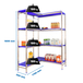 Rayonnage mobile bois-métal léger sans vis 1600x1760x500 - 4 niveaux - SIMON RACK - 8425437076060