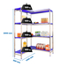 Rayonnage mobile bois-métal léger sans vis 2000x1360x500 - 4 niveaux - SIMON RACK - 8425437076121