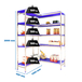 Rayonnage mobile bois-métal léger sans vis 2000x1260x400 - 5 niveaux - SIMON RACK - 8425437076152