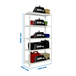 Rayonnage métallique léger sans vis 2000x1100x300 - 5 niveaux Blanc - SIMON RACK - 8425437076503