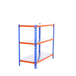 Rayonnage métallique léger sans vis 900x1200x300 - 3 niveaux Bleu/Orange/Galvanisé - SIMON RACK - 8425437076558