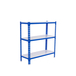 Rayonnage métallique léger sans vis 900x1200x400 - 3 niveaux Bleu/Blanc - SIMON RACK - 8425437076589