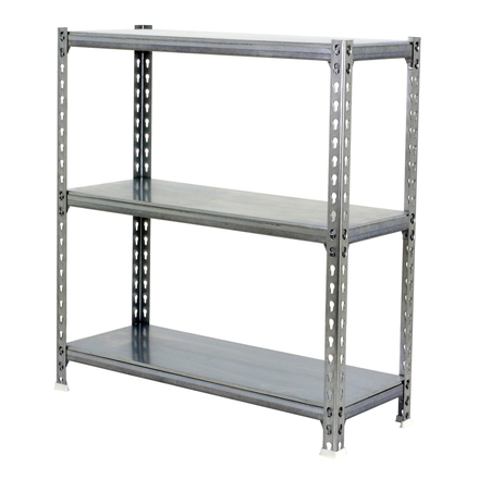 Rayonnage métallique léger sans vis 900x1200x400 - 3 niveaux Galvanisé - SIMON RACK - 8425437076626