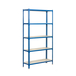 Rayonnage métallique léger sans vis 2000x1200x400 - 5 niveaux Bleu/Blanc - SIMON RACK - 8425437076893